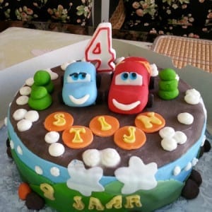 Week #24, #25 en #26 7 Cars-Taart Cakes And So