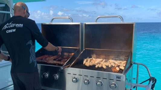 3-in-1 Snorkeltrip Catamaran 16 3-in-1 snorkel catamaran bluefinn curacao lunch bbq