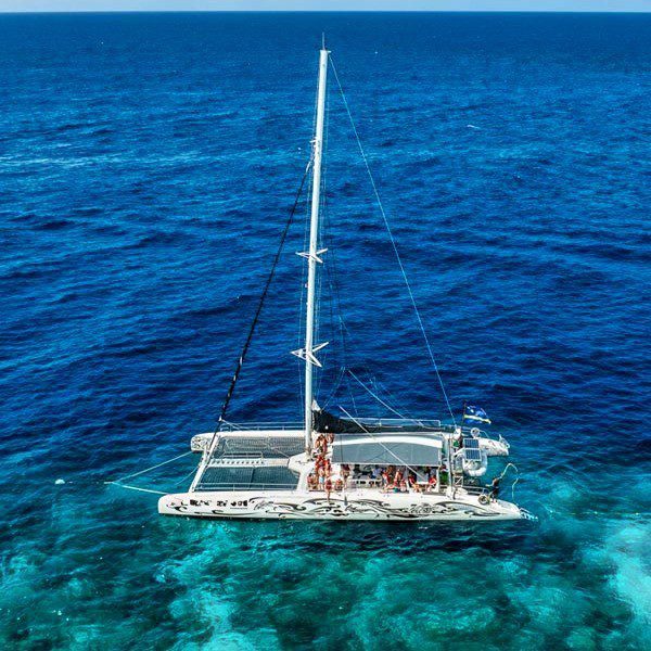 Snorkeling Trip Catamaran 10 Snorkel Trip Curacao Catamaran BlueFinn