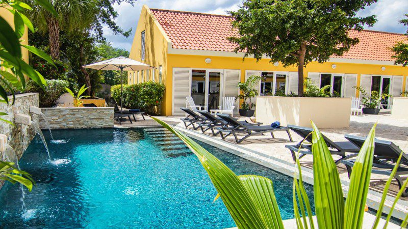 Boutique Hotel op Curaçao 14 boutique hotel bayside blue bay tuin