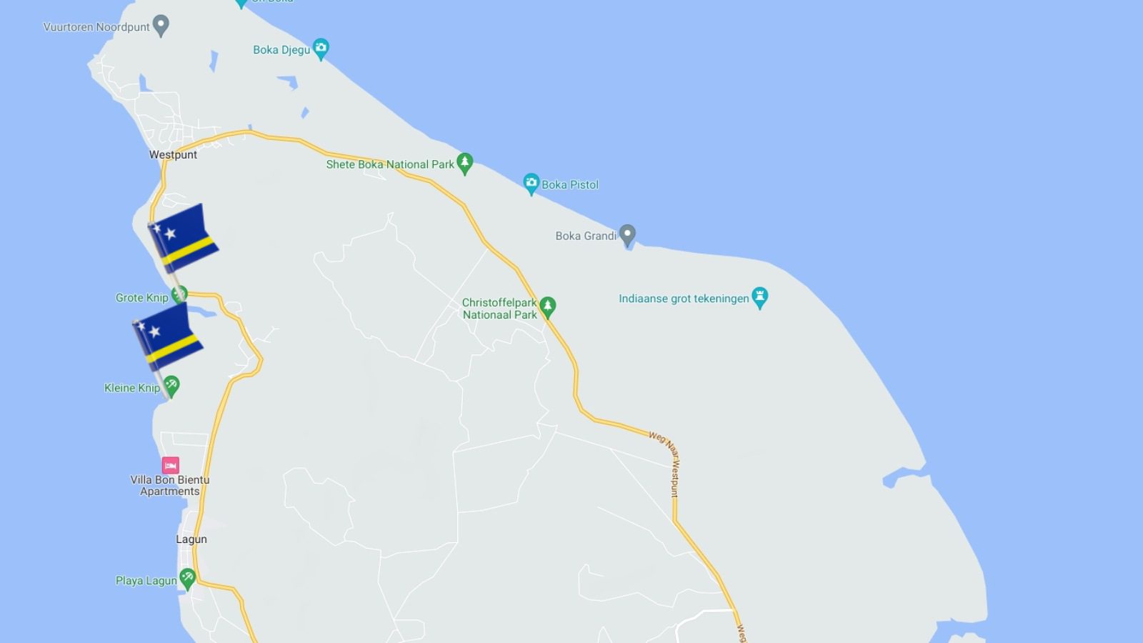 Stranden: Kleine Knip en Grote Knip 4 Kleine Knip Grote Knip strand Curacao