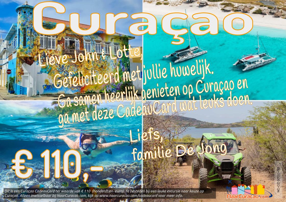 Curacao CadeauCard 5 Curacao CadeauCard - kies zelf een excursie