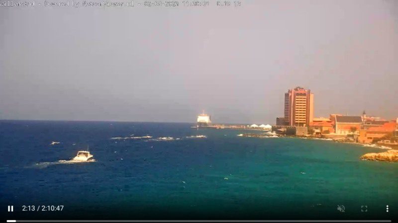 Webcam op Curacao 12 webcam curacao 2023 avila to city
