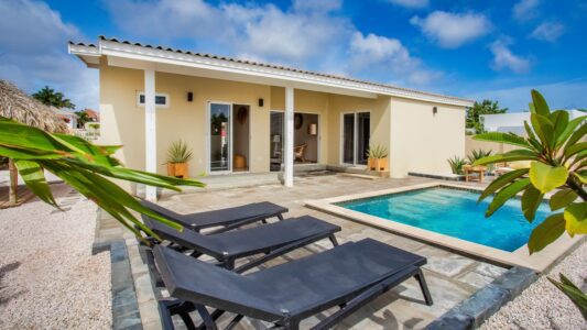 Casa de vacaciones Curaçao 4 Jan Thiel chalet de vacaciones | jardín con piscina