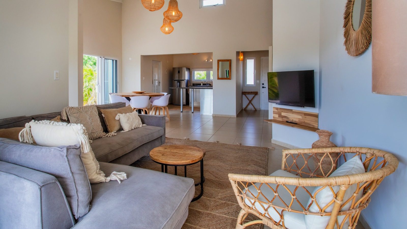 Vakantievilla in Jan Thiel 13 Jan Thiel villa 6 personen woonkamer