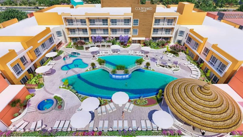 Corendon pakketreis Curacao 27 courtyard by marriott Curacao overview 800x450 1