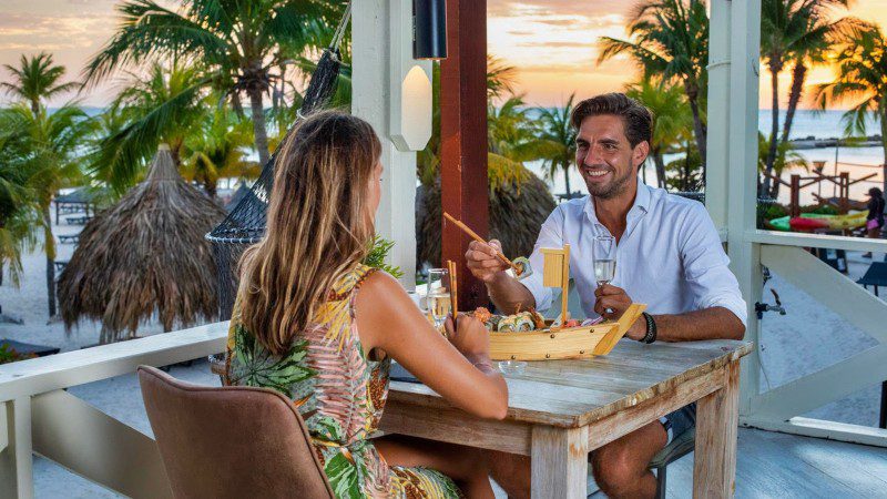 Visrestaurants op Curacao 6 Sushi Curacao Nemo LionsDive Mambo Beach