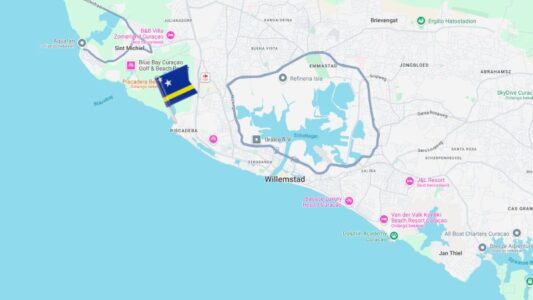 Stranden: Piscadera Beach 4 Piscadera Beach Curacao route